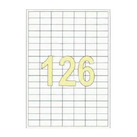   Etikett címke univerzális 28,5X16 mm 126 db/ív, 12600 db/csomag