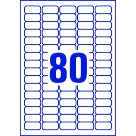   Etikett címke univerzális 35,6x16,9 mm 80 db/ív, 100 ív/csomag