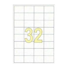   Etikett címke univerzális 50X36 mm 32 db/ív, 3200 db/csomag
