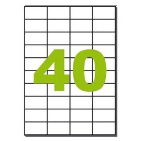   Etikett címke univerzális 52,5X29,7 mm 40 db/ív, 4000 db/csomag (raktáron)