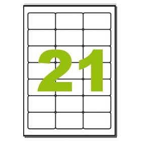   Etikett címke univerzális 63,5X38,1 mm 21 db/ív, 2100 db/csomag