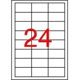   Etikett címke univerzális 64,6X33,8 mm 24 db/ív, 2400 db/csomag
