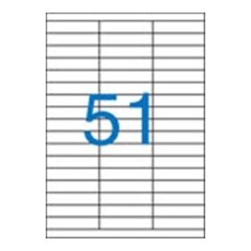   Etikett címke univerzális 70X16,9 mm 51 db/ív, 5100 db/csomag