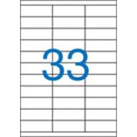   Etikett címke univerzális 70X25,4 mm 33 db/ív, 3300 db/csomag