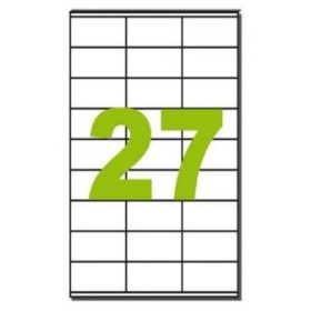   Etikett címke univerzális 70X32 mm 27 db/ív, 2700 db/csomag