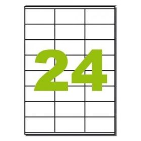   Etikett címke univerzális 70X36 mm 24 db/ív, 2400 db/csomag