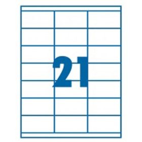  Etikett címke univerzális 70X42,3 mm 21 db/ív, 2100 db/csomag
