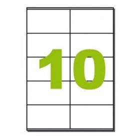   Etikett címke univerzális 105X57 mm 10 db/ív, 1000 db/csomag