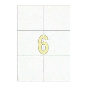   Etikett címke univerzális 105X99 mm 6 db/ív, 600 db/csomag (raktáron)
