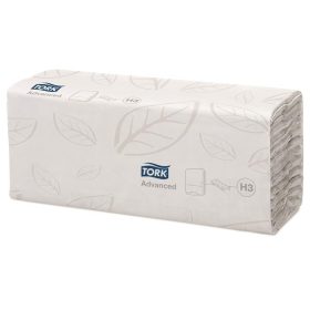   Kéztörlő, hajtogatott, H3 rendszer, TORK Advanced C, fehér (290265) 20 csomag/karton