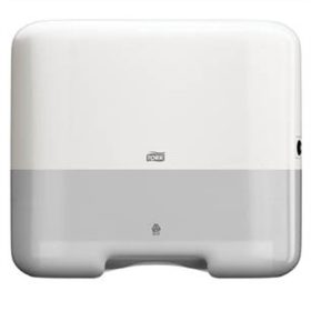   Kéztörlő adagoló, műanyag, H3 rendszer, TORK Dispenser Hand Towel Zigzag, fehér (553100)