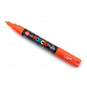   Dekormarker Uni Posca PC-1M 0.7-1 mm, kúpos, narancs (orange 4)