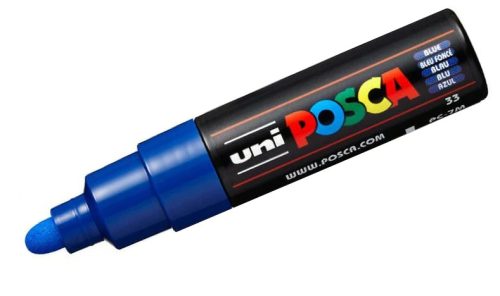 Dekormarker Uni Posca PC-7M 4.5-5.5 mm, kúpos, kék (blue 33)