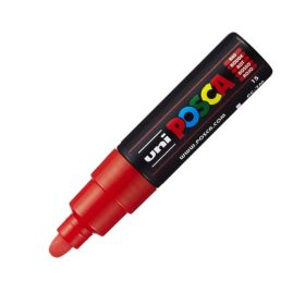   Dekormarker Uni Posca PC-7M 4.5-5.5 mm, kúpos, piros (red 15)