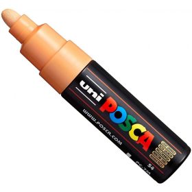   Dekormarker Uni Posca PC-7M 4.5-5.5 mm, kúpos, világos narancs (light orange 54)