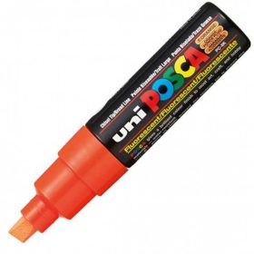   Dekormarker UNI POSCA PC-8K 5-8 mm, vágott, fluor narancs (f.orange F4)