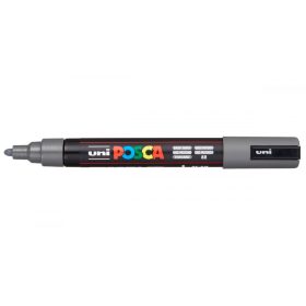   Dekormarker Uni Posca PC-5M 1.8-2.5 mm, kúpos, mélyszürke (deep grey 82)