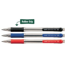   Golyóstoll Uni SN-101 Laknock fine nyomógombos (0,7 mm) kék