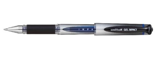 Zselés toll Uni UM-153S Gel Impact ezüstös hatású (1,00 mm) kék