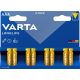  Elem, AAA mikro, 8 db, VARTA Longlife