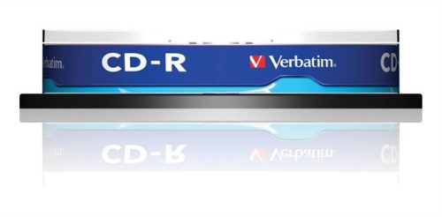 CD-R lemez, 700MB, 52x, hengeren, Verbatim DataLife 10db /csomag (43437)