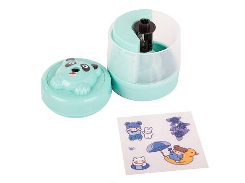 Elektromos hegyező asztali (USB), türkizkék