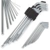 Qtools imbuszkulcs készlet, gömbfejű véggel 9 db, 1,5-10mm, króm-vanádium