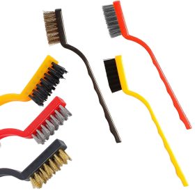 Kefe készlet acél/nylon/réz tisztítókefék 3db/klt