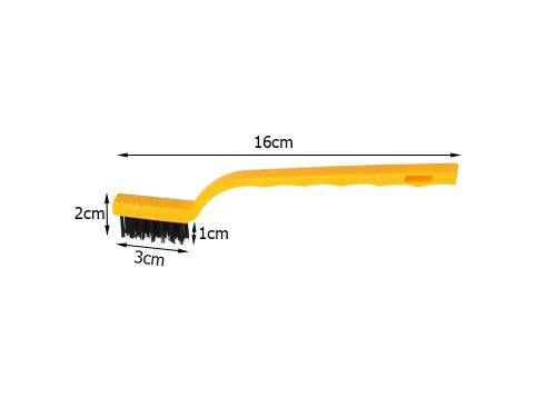 Kefe készlet acél/nylon/réz tisztítókefék 3db/klt