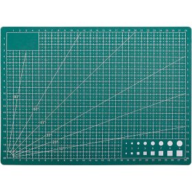   Vágólap, vágóalátét, A4 22x30cm, 3mm vastag, zöld, kétoldalas, öngyógyuló