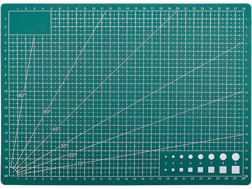 Vágólap, vágóalátét, A4 22x30cm, 3mm vastag, zöld, kétoldalas, öngyógyuló