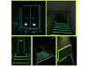 Sötétben világító, fluroeszkáló, fényvisszaverő ragasztószalag 2cm x 3m 