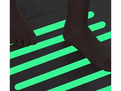 Sötétben világító, fluroeszkáló, fényvisszaverő ragasztószalag 2cm x 3m 