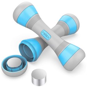  Állítható fitnesz súlyzók, dumbbell 2x2kg, kék (1kg, 1,5kg vagy 2kg súlyra álltható)