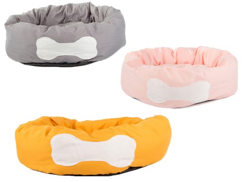 Kisállat fekhely 50 cm átmérő kutyáknak, macskáknak, szürke