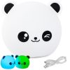 Panda gyermek éjjeli lámpa led, rgb, érintésvezérlés, puha szilikon, 1200 mAh USB tölthető