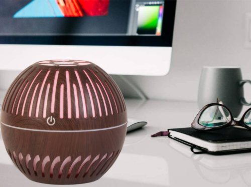 Ultrahangos légpárásító és aromaterápiás diffúzor – 300 ml kapacitás, RGB LED hangulatvilágítással