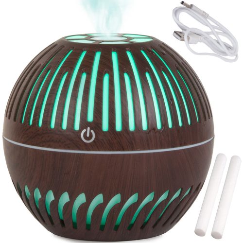 Ultrahangos légpárásító és aromaterápiás diffúzor – 300 ml kapacitás, RGB LED hangulatvilágítással