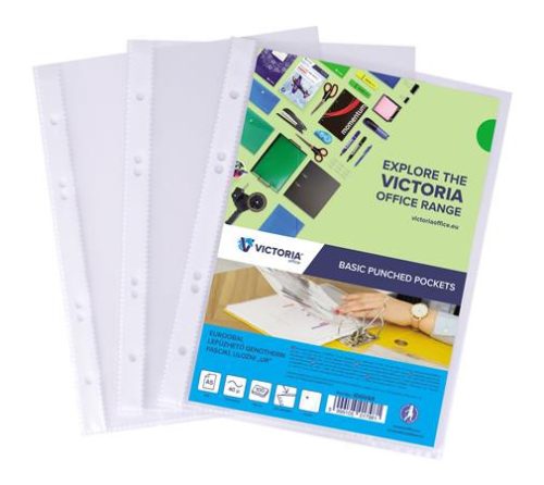 Lefűzhető genotherm A5 A/5 40 mikron víztiszta 100 db/csomag Victoria