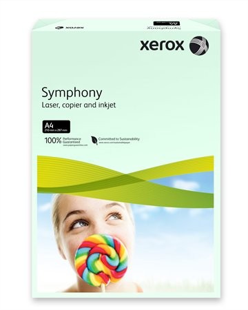 Xerox Symphony színes másolópapír, A4, 160 g, világoszöld (pasztell) 250 lap/csomag