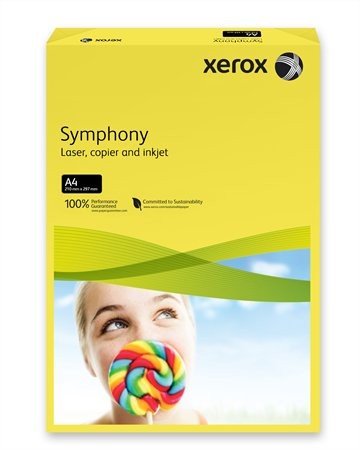 Xerox Symphony színes másolópapír, A4, 80 g, sötétsárga (intenzív) 500 lap/csomag