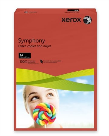 Xerox Symphony színes másolópapír, A4, 80 g, sötétpiros (intenzív) 500 lap/csomag