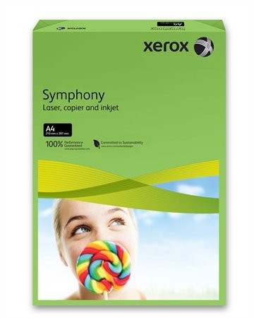 Xerox Symphony színes másolópapír, A4, 160 g, sötétzöld (intenzív) 250 lap/csomag