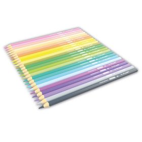   Színes Ceruza Y-Plus Rainbow Pastel, háromszögletű, 24 db-os készlet