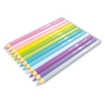   Színes Ceruza Y-Plus Rainbow Pastel, háromszögletű jumbo, 12 db-os készlet